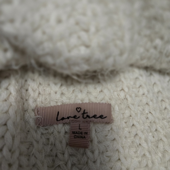 Cozy Cream Knit Off The Shoulders Sweater - Picture 2 of 2